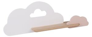LED Detské nástenné svietidlo s poličkou CLOUD LED/5W/230V biela/ružová