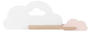 LED Detské nástenné svietidlo s poličkou CLOUD LED/5W/230V biela/ružová