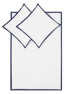 Biele obliečky na jednolôžko z bavlneného perkálu Westwing Collection Joanna, 135 x 200 cm