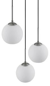 Lindby - Jurian 3 Závěsná Lampa Opal/Nickel