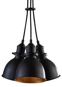 Lindby - Lira 3 Závěsná Lampa Black/Gold