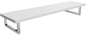 CERANO - Doska pod umývadlo Navira Pro + 2+1 podporné konzoly - biela matná - 140x3,6x46 cm