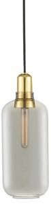 Normann Copenhagen - Amp Závěsná Lampa Large Smoke/Brass