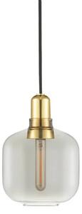 Normann Copenhagen - Amp Závěsná Lampa Small Smoke/Brass