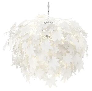 Lindby - Maple Závěsná Lampa Ø70 White/Chrome