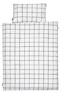 Bavlnené obliečky na jednolôžko Mumla Grid, 140 x 200 cm