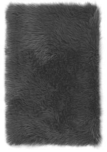 AmeliaHome Kožušina Dokka čierna, 50 x 150 cm
