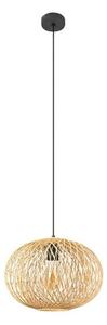 Lindby - Solvira Závěsná Lampa Bamboo/Black