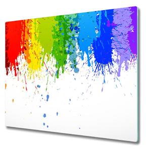 Sklenená doska na krájanie Rainbow spots 60x52 cm