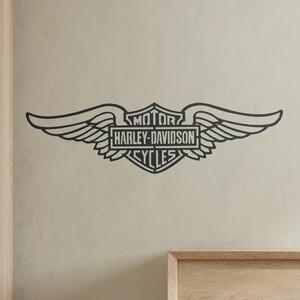 Veselá Stena Samolepka na stenu Harley Davidson krídla
