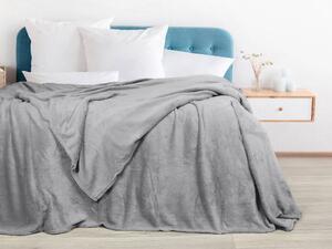 Dreamy Linens Mikroflanelová deka, tmavo sivá