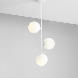 Aldex LIBRA 3 WHITE | Minimalistická lampa s tromi mliečnymi tienidlami Farba: Chrómová