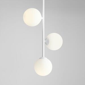 Aldex LIBRA 3 WHITE | Minimalistická lampa s tromi mliečnymi tienidlami Farba: Biela