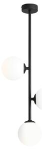 Aldex LIBRA 3 WHITE | Minimalistická lampa s tromi mliečnymi tienidlami Farba: Čierna