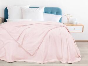 Dreamy Linens Mikroflanelová deka, svetlo ružová