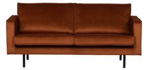MUZZA Dvojmiestna pohovka rodeo 190 cm velvet červenohnedá