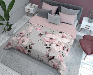 Detexpol Luxusný prehoz na posteľ 220x240 cm - Ružové kvety