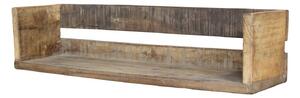 Hnedá antik drevená polička Grimaud - 60*15*14 cm - Chic Antique