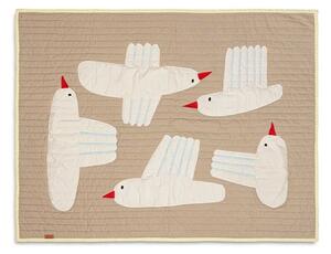 Ferm LIVING - Bird Quilted Blanket Sand