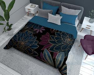 Detexpol Luxusný prehoz na posteľ 220x240 cm - Modré kvety