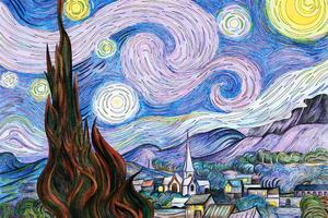 Tapeta Hviezdna noc - Vincent van Gogh
