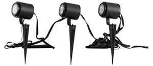 Lindby - Nymo Smart LED Vonkajšie Bodové Svietidlo w/Spike 3 pcs. Čierna