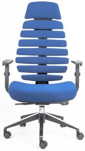Mercury kancelárska stolička FISH BONES PDH sivý plast, TW10 modrá