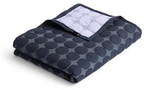 HAY - Mega Dot (Organic) Prehoz na posteľ 195x245 Midnight Blue