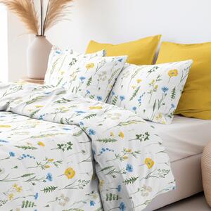 Goldea bavlnené posteľné obliečky - slovenská lúka 140 x 200 a 70 x 90 cm