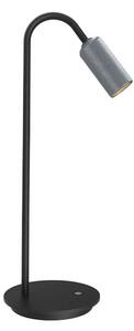 ANTIDARK - Decor T1 LED Stolová Lampa Dim. Čierna/Matná Hliník