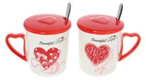 Sada hrnčekov Beautiful Love I z przykrywką 350ml