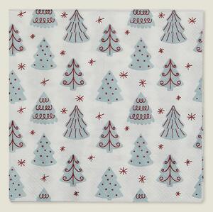 Vianočné obrúsky Winter Trees I 16x16 cm