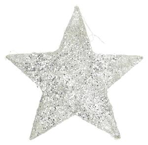 Vianočná ozdoba Star Silver 30 cm
