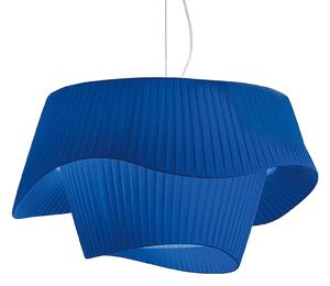 Modo Luce Cocó textilná závesná lampa Ø 80cm modrá