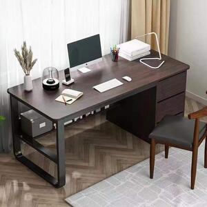 Písací stôl so zásuvkami 120x50x73,5cm hnedá LG09-120