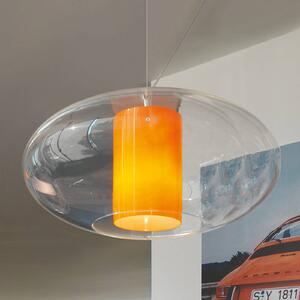 Modo Luce Ellisse závesná lampa plast oranžová