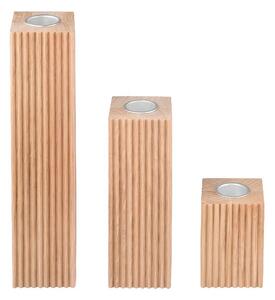 Blomus - Dreva Držiak na Sviečku 3 pcs. Dub