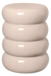Blomus - Toru Ceramic Stolička Round Lily Biela
