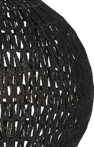 Retro závesné svietidlo čierne 60 cm - Lina Ball