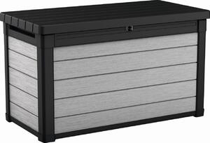 Záhradný úložný box KETER Denali Duotech Deck Box 380 L - 123 x 70,6 x 62 cm - sivá / hnedá