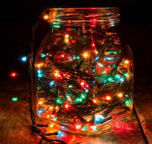 IKO Vianočné svetielka 10m 100LED – viacfarebné