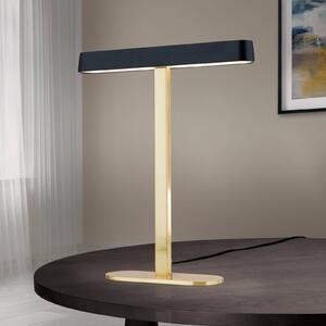 LED stolová lampa Auftakt zlatá/čierna