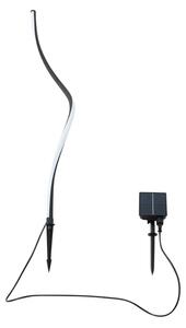 Lindby - Sabriel Curved Lampa so solárnym článkom Čierna