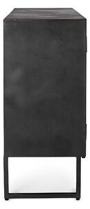 MUZZA Komoda dorset čierna 120 x 85 cm
