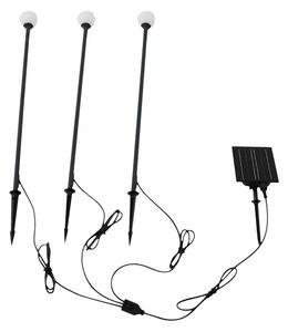 Lindby - Freydis Lampa so solárnym článkom w/Pozemný hrot 3 pcs. Čierna