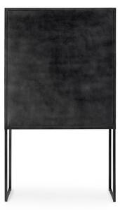 MUZZA Komoda dorset čierna 90 x 160 cm
