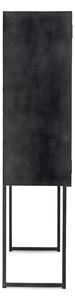MUZZA Komoda dorset čierna 90 x 160 cm