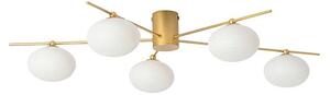 Lindby - Valisa 5 Stropné Lampa Zlatá