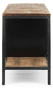 MUZZA TV stolík roderic čierny 120 x 52 cm