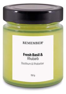 Vonná sójová sviečka doba horenia 35 h Fresh Basil & Rhubarb – Remember